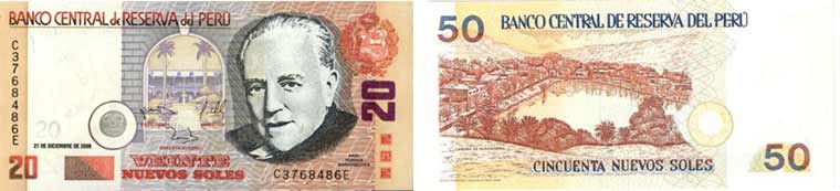 20 Nuevos Soles Peruvian banknote; series 1991 - 2006