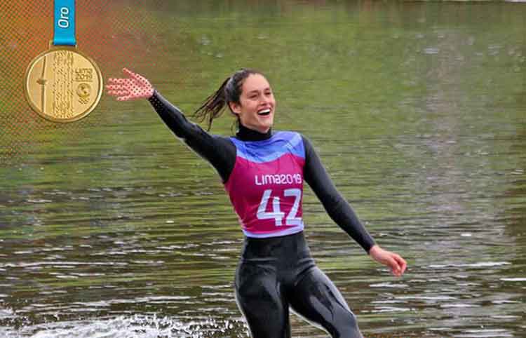 Lima 2019 Peruvian Natalia Cuglievan wins gold in waterski