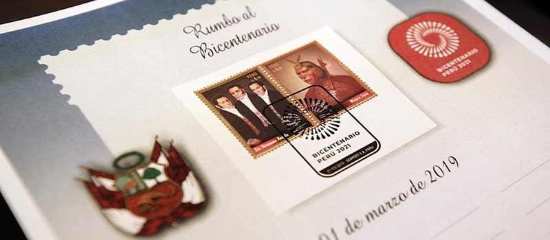 new-series-of-stamps-and-postmarks-for-bicentennial-of-Peru