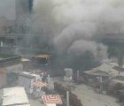 A devastating fire at the Larcomar shopping mall in Lima, Peru killed at least four people; photo: Diario Correo