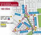 The Avenue Guzmán Blanco will be closed starting today