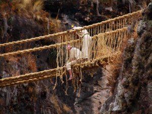Each year in June the Q’eswachaka Bridge, the last remaining Inca rope bridge, is rebuild in a traditional ceremony