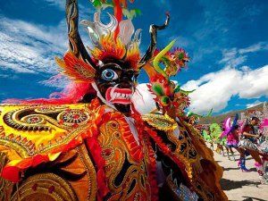 Carnival celebrations in Ayacucho, Peru