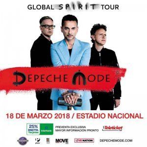 Depeche Mode, probably the greatest electronic pop music band, is coming to Lima as part of their Global Spirit Tour