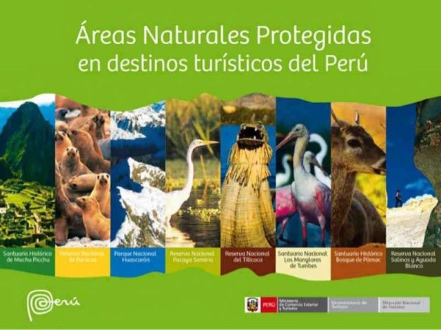 The most visited protected natural areas in Peru