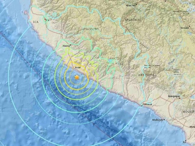 Strong earthquake hits southern Peru