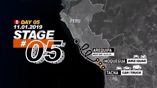 Stage 5 - Dakar Rally 2019 - Moquegua to Arequipa; Tacna to Arequipa (11.01.19)